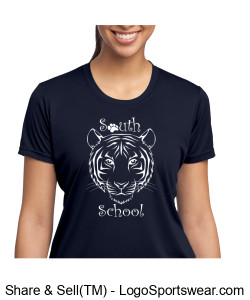 NEW with our Vintage tiger logo! Sport-Tek Ladies PosiCharge Competitor Tee Design Zoom
